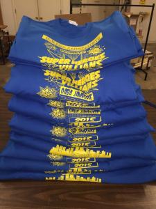 Gold Star 2015 Tour Stack of Shirts